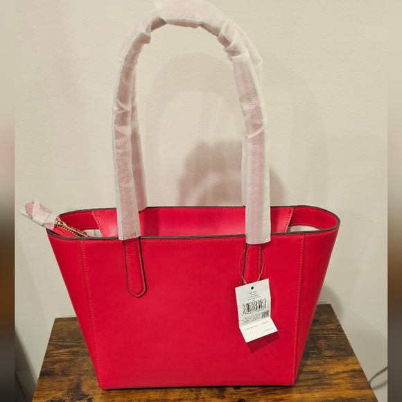 NWT Kate Spade Staci Medium Tote Bag In Ruby Red With Dust Bag KG473 - Picture 5 of 12